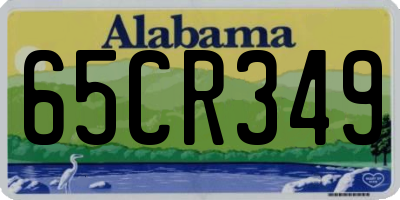 AL license plate 65CR349