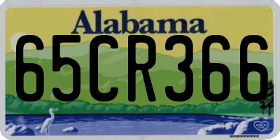 AL license plate 65CR366