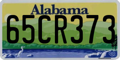 AL license plate 65CR373