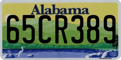AL license plate 65CR389