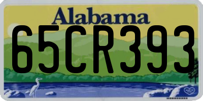 AL license plate 65CR393