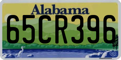 AL license plate 65CR396