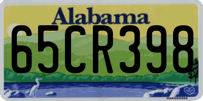 AL license plate 65CR398