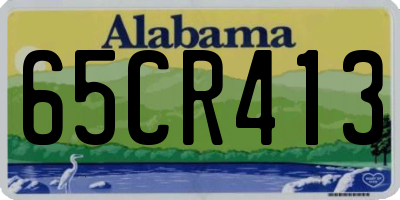 AL license plate 65CR413