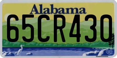 AL license plate 65CR430