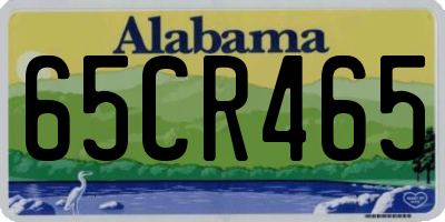 AL license plate 65CR465