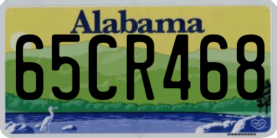 AL license plate 65CR468