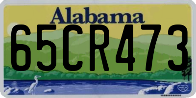 AL license plate 65CR473