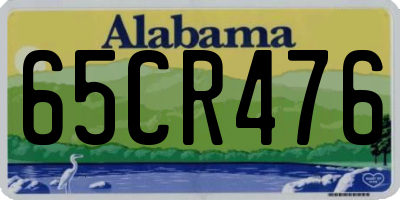 AL license plate 65CR476
