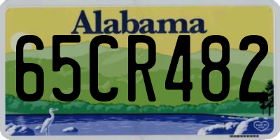 AL license plate 65CR482