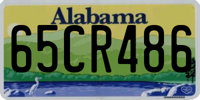 AL license plate 65CR486