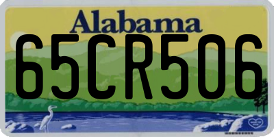 AL license plate 65CR506