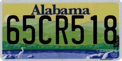 AL license plate 65CR518