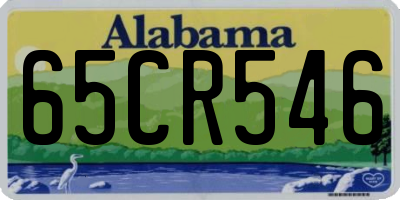 AL license plate 65CR546