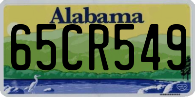 AL license plate 65CR549