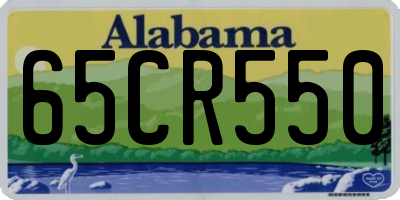 AL license plate 65CR550