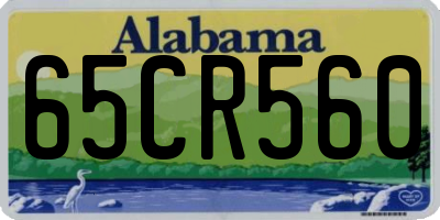 AL license plate 65CR560