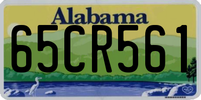 AL license plate 65CR561