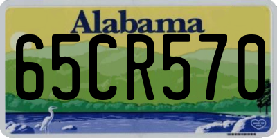 AL license plate 65CR570