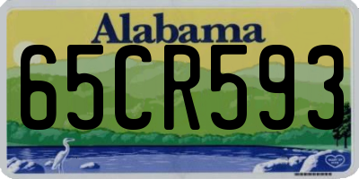 AL license plate 65CR593