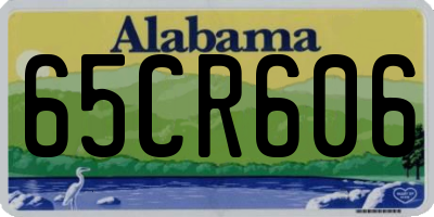 AL license plate 65CR606