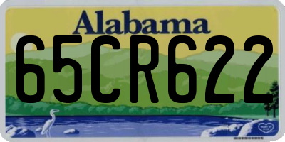 AL license plate 65CR622