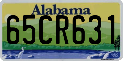 AL license plate 65CR631