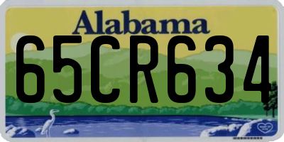 AL license plate 65CR634