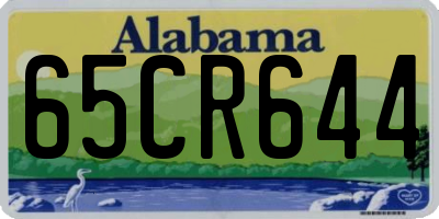 AL license plate 65CR644