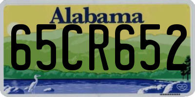 AL license plate 65CR652