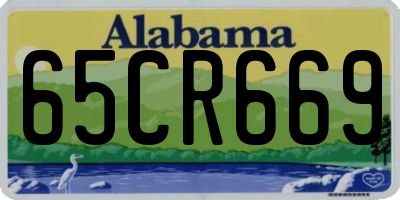 AL license plate 65CR669