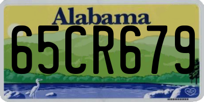 AL license plate 65CR679