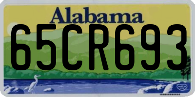 AL license plate 65CR693