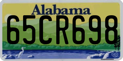 AL license plate 65CR698