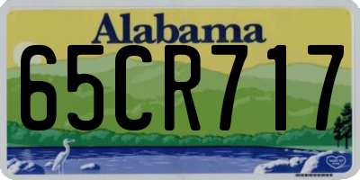 AL license plate 65CR717