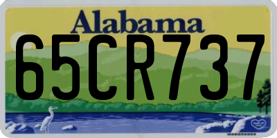 AL license plate 65CR737