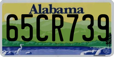 AL license plate 65CR739