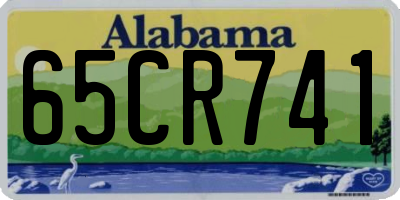 AL license plate 65CR741