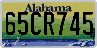 AL license plate 65CR745