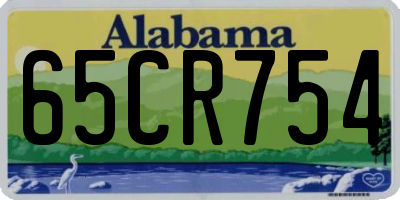 AL license plate 65CR754