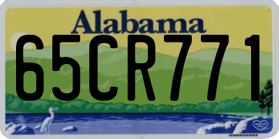 AL license plate 65CR771