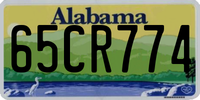 AL license plate 65CR774