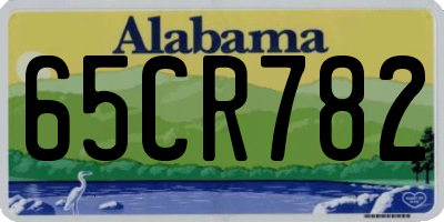AL license plate 65CR782