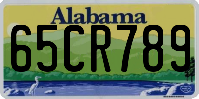AL license plate 65CR789