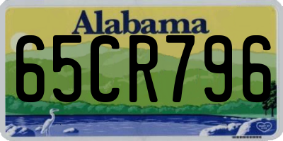 AL license plate 65CR796
