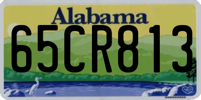 AL license plate 65CR813
