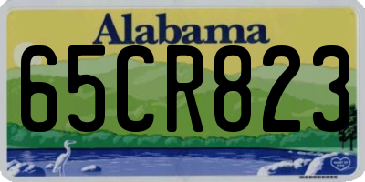 AL license plate 65CR823