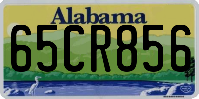 AL license plate 65CR856