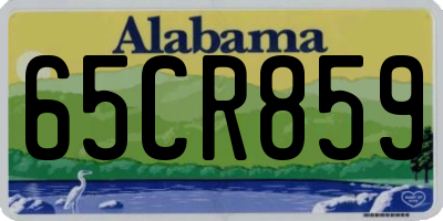 AL license plate 65CR859