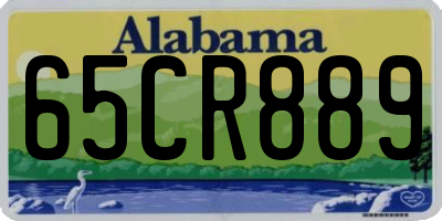 AL license plate 65CR889